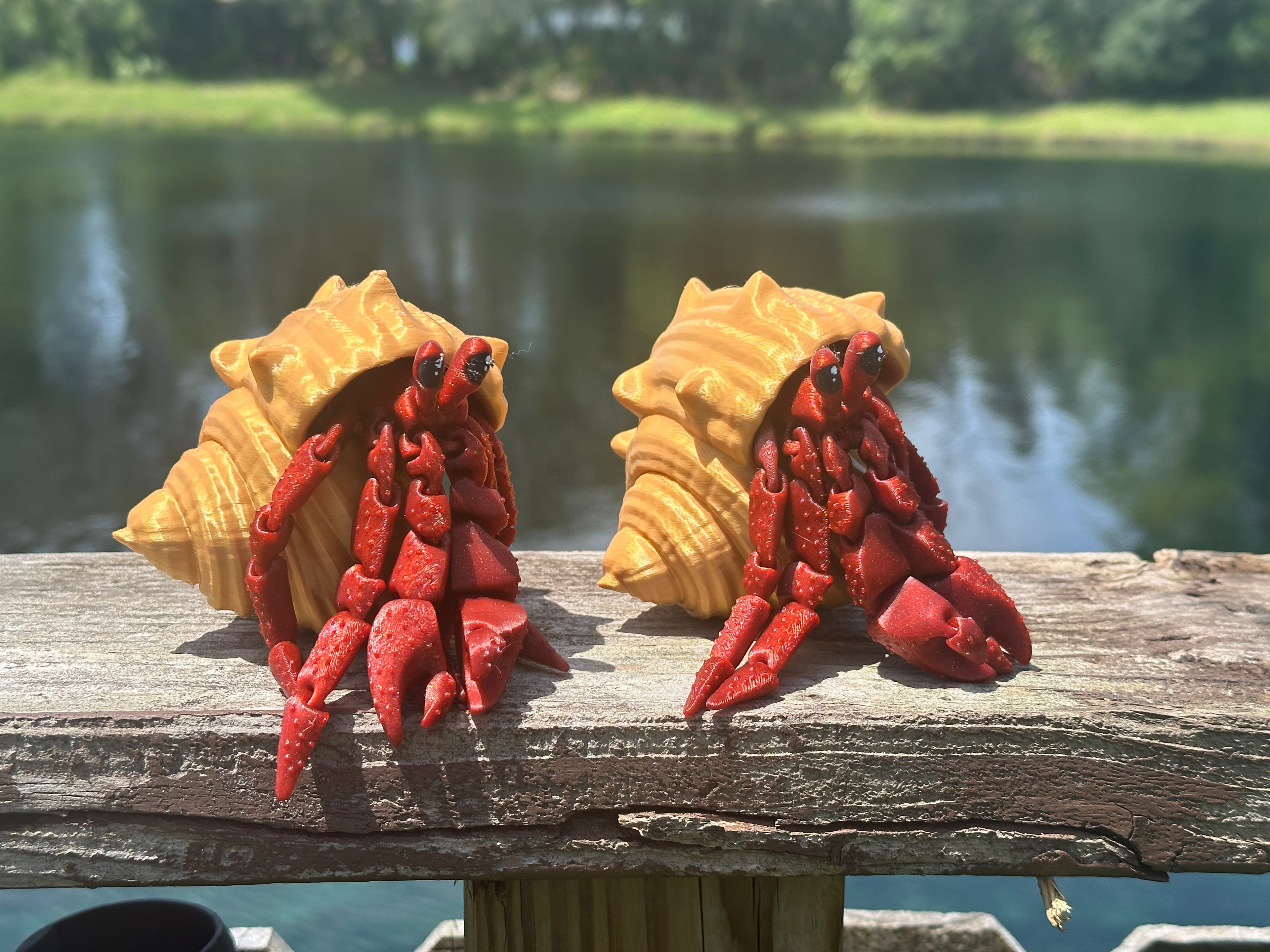 Articulated Hermit Crab with Removable Shell