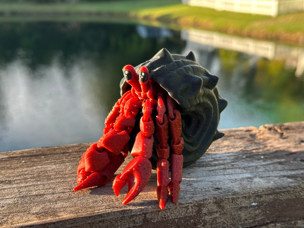 Articulated Hermit Crab with Removable Shell
