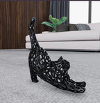 Voronoi Cat Sculpture — Geometric 3D Printed Desk Art