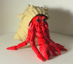 Articulated Hermit Crab with Removable Shell
