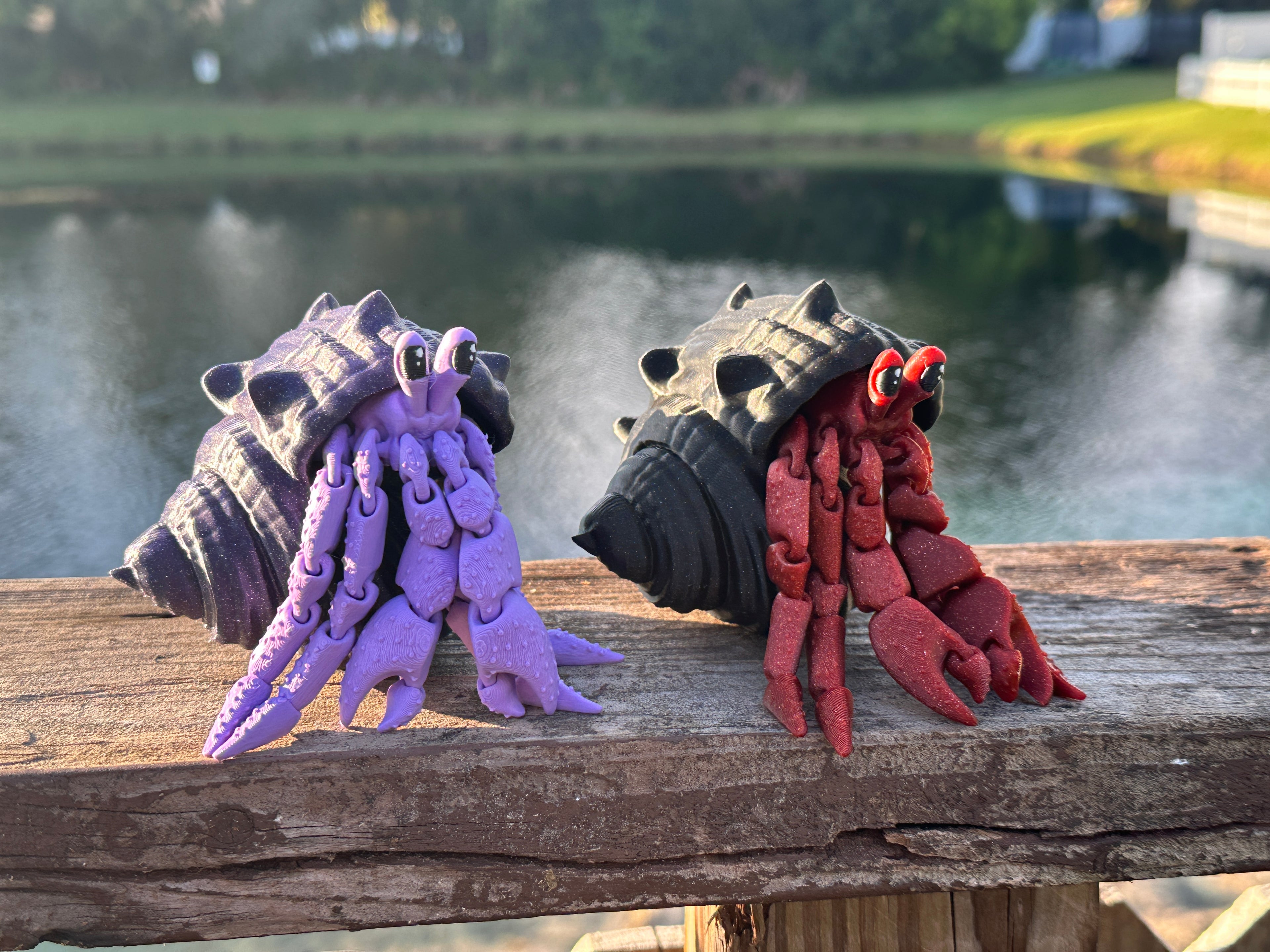 Articulated Hermit Crab with Removable Shell