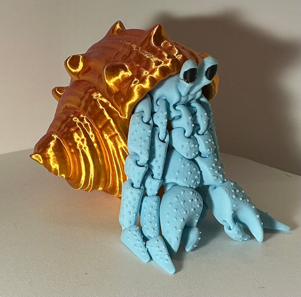 Articulated Hermit Crab with Removable Shell