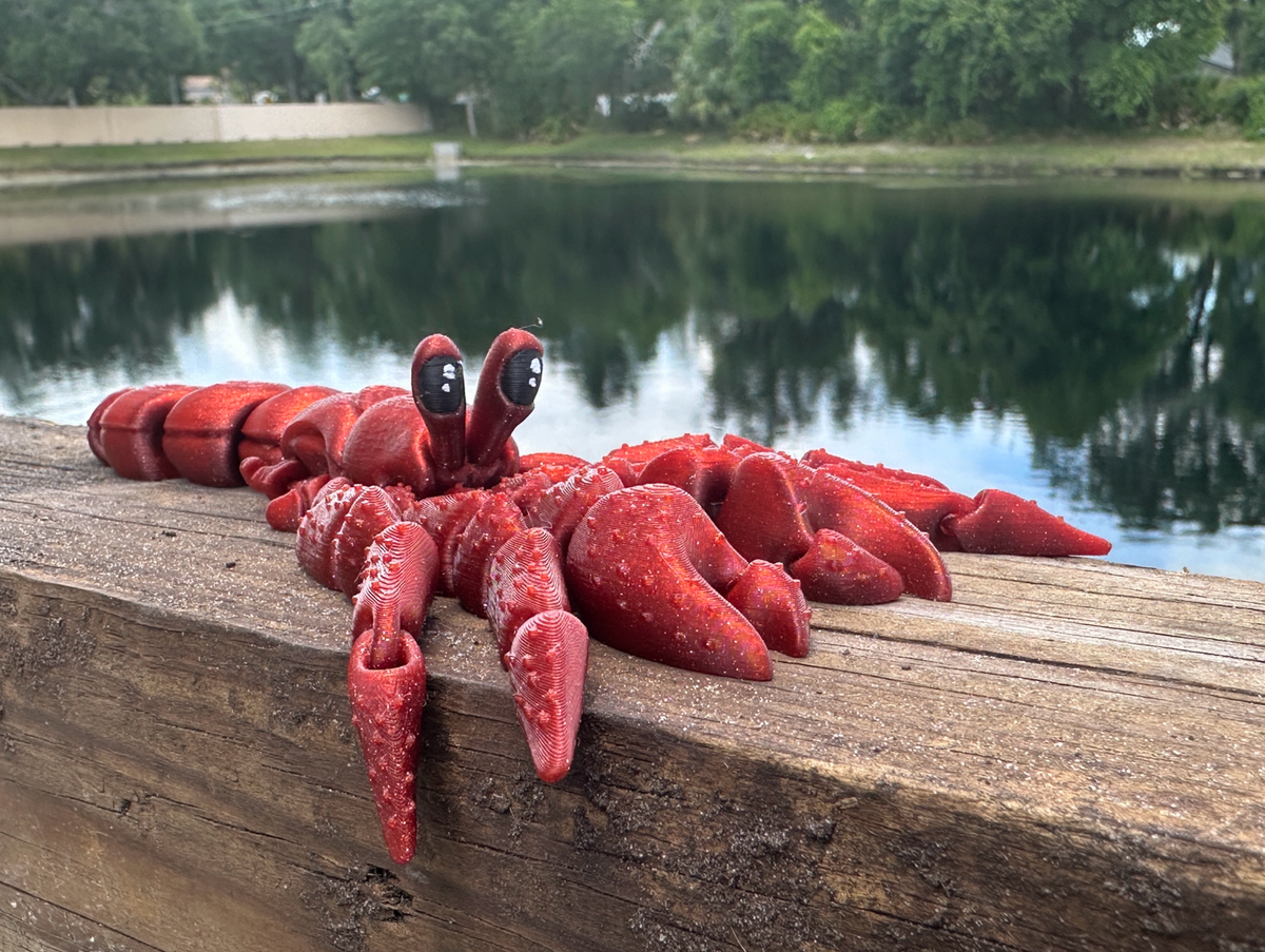 Articulated Hermit Crab with Removable Shell