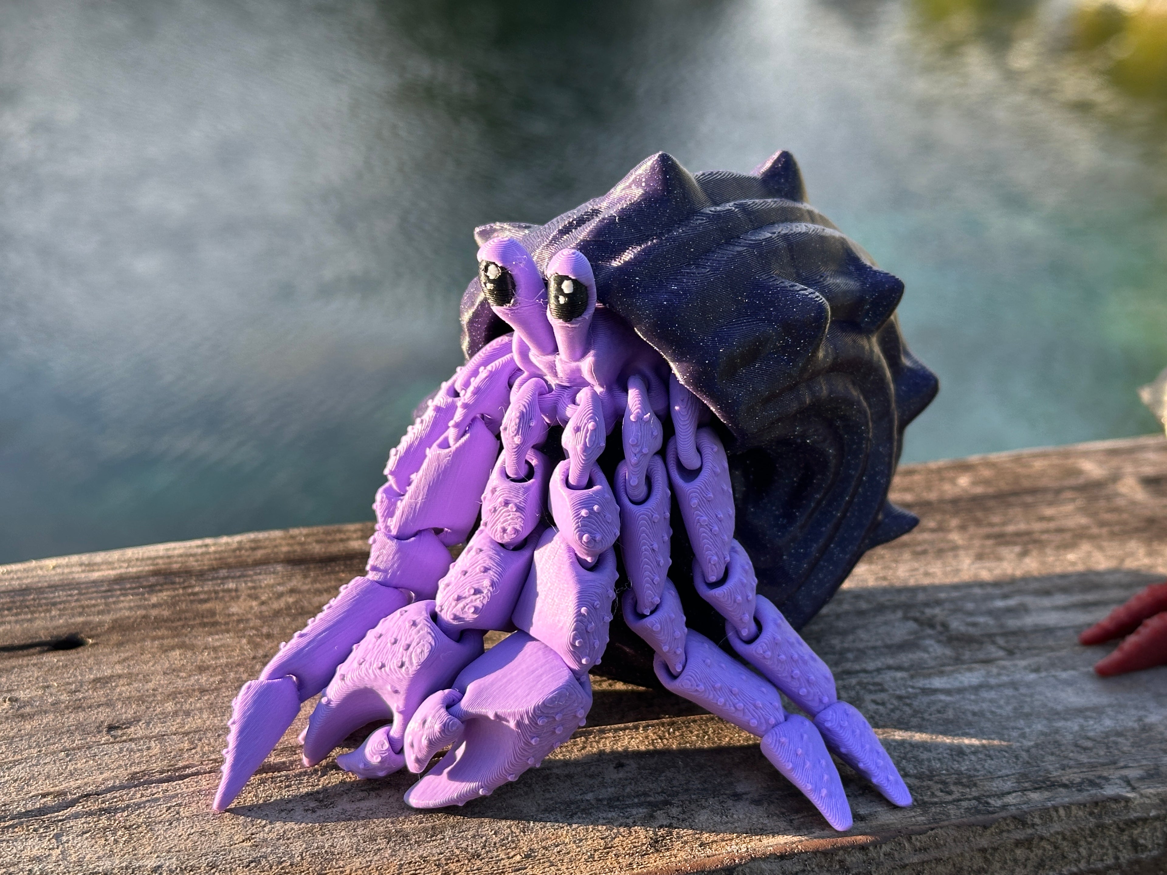 Articulated Hermit Crab with Removable Shell