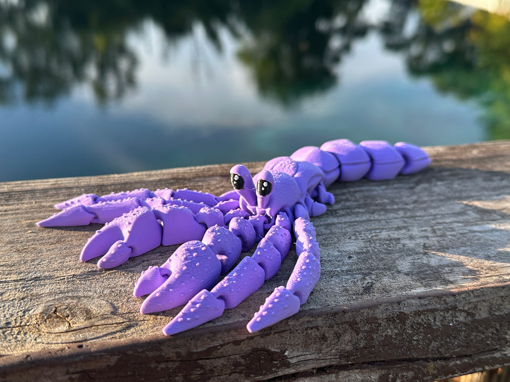 Articulated Hermit Crab with Removable Shell