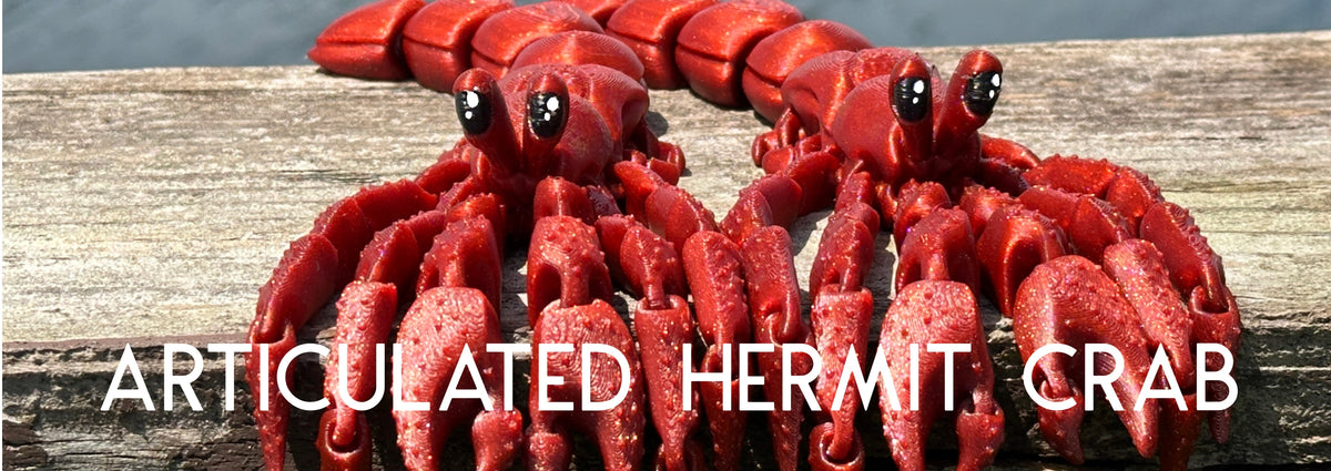 Articulated Hermit Crab with Removable Shell banner
