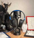 Skull Piston Headphone Stand — 3D Printed Gaming Desk Accessory