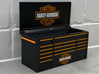 Harley-Davidson black orange motorcycle mini toolbox