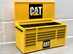 CAT desktop mini toolbox pen holder with hinged lid and decorative drawers