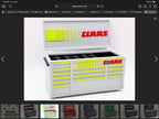 Claas desktop mini toolbox pen holder with hinged lid and decorative drawers