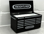 Freightliner desktop mini toolbox pen holder with hinged lid and decorative drawers