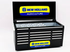 New Holland desktop mini toolbox pen holder with hinged lid and decorative drawers