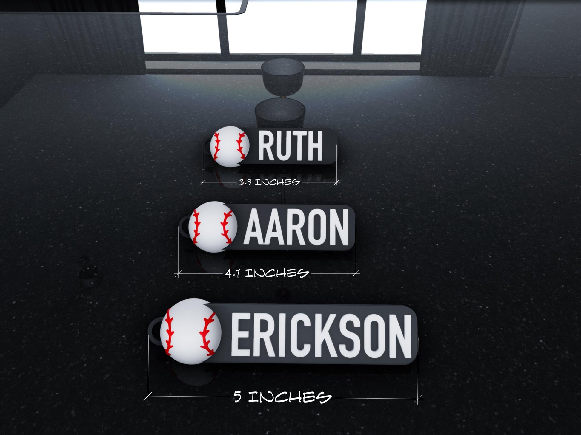 Personalized Baseball Keychain, Backpack Tags, Keychain, Sports Tags, Kid’s Name Tags,  Name Tag Keychains, Charms