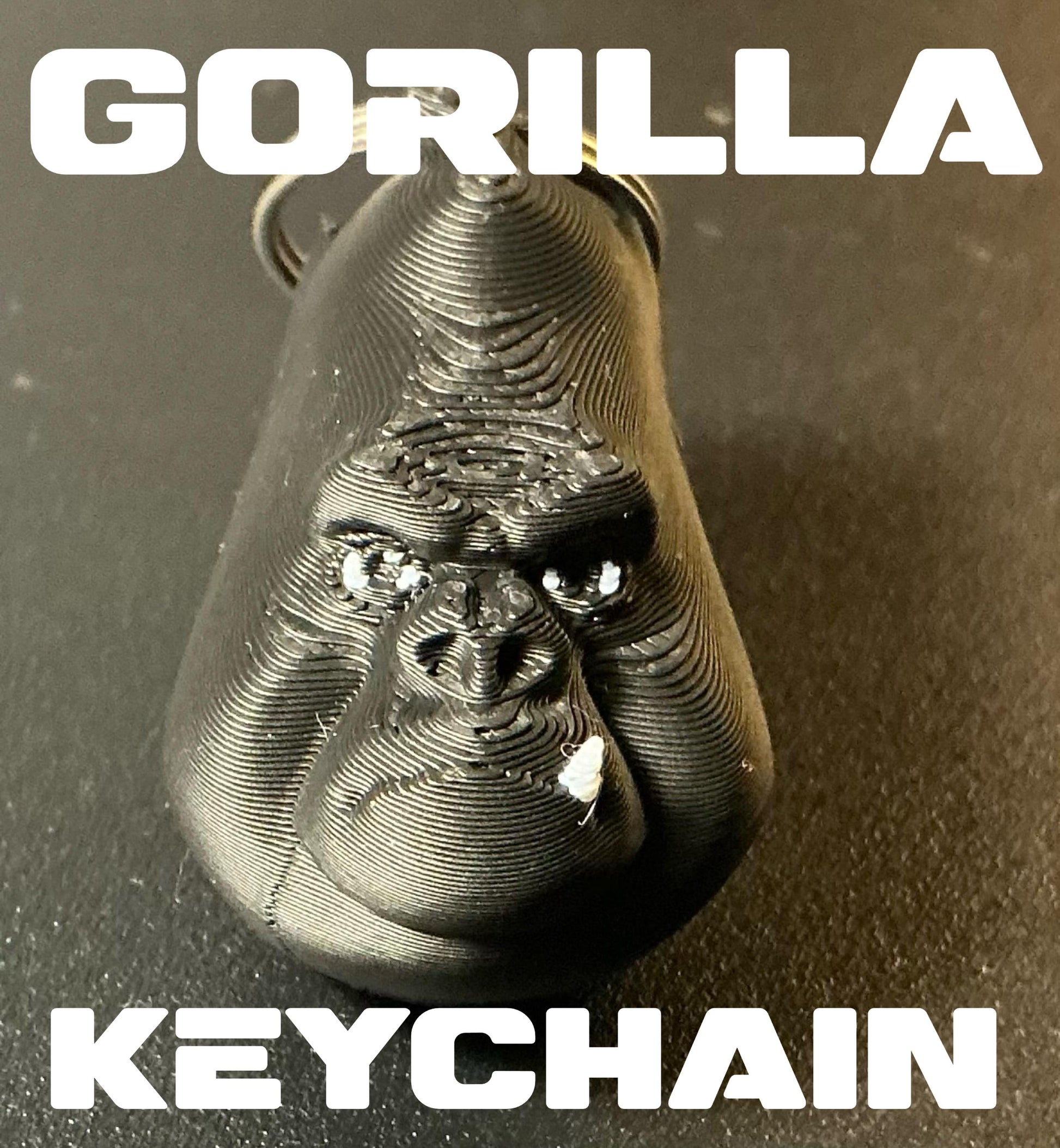Gorilla-licious Keychain | Adorable Gorilla Head Keychain & Fun Accessory for Your Everyday Use