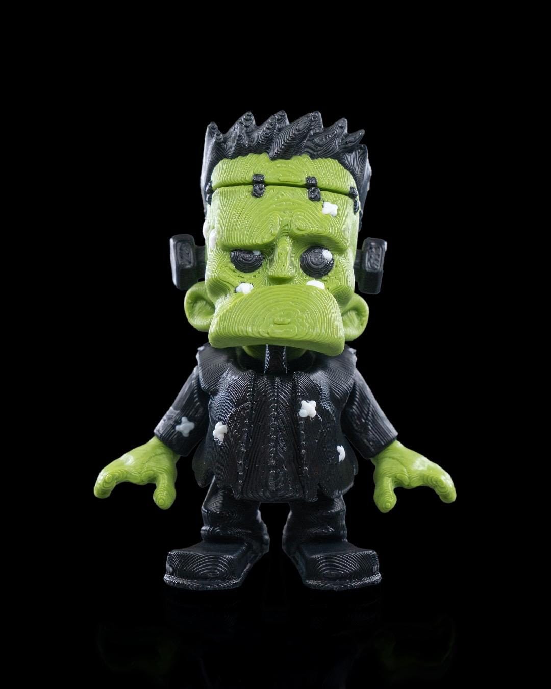 3D Printed Frankenstein Keychain: Spooky Halloween Stocking Stuffer