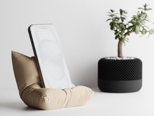 Desert Tan Phone Pillow - Your Phone's Oasis, Cozy Accessory for Home & Travel, Perfect Holiday Gift!