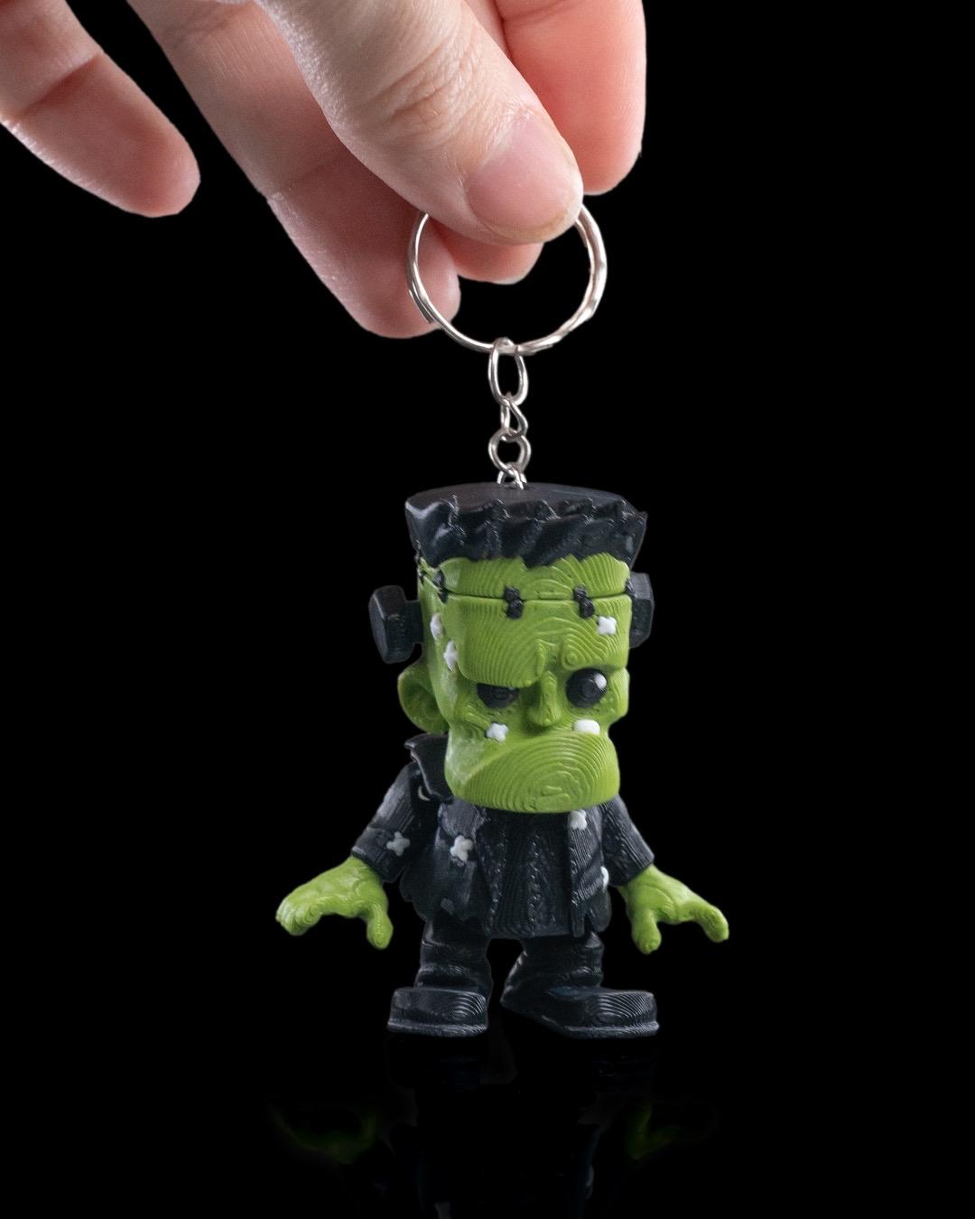 Fright Frankie Keychain - He's Frankly Adorable! - Perfect Stocking Stuffer