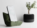 Dark Green Phone Pillow - Cozy Stand & Holder for Easy Viewing, Travel Accessory, Gift Idea, Soft Cushion, Mobile Device Holder