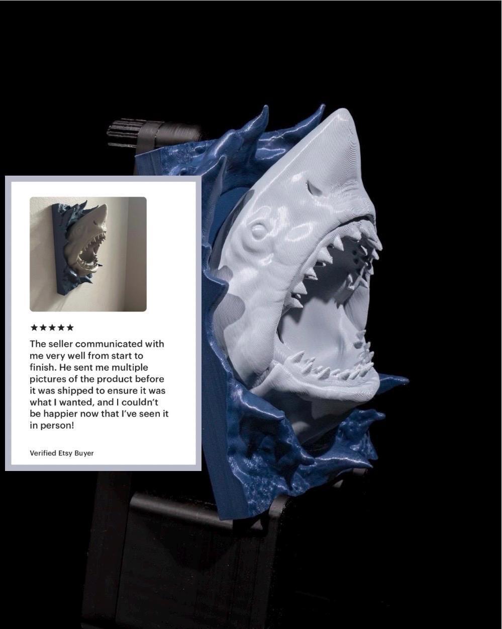 Great Shark Light Switch Cover - Handcrafted Decor for Playrooms, Whimsical Gift for Ocean Lovers & Enthusiasts