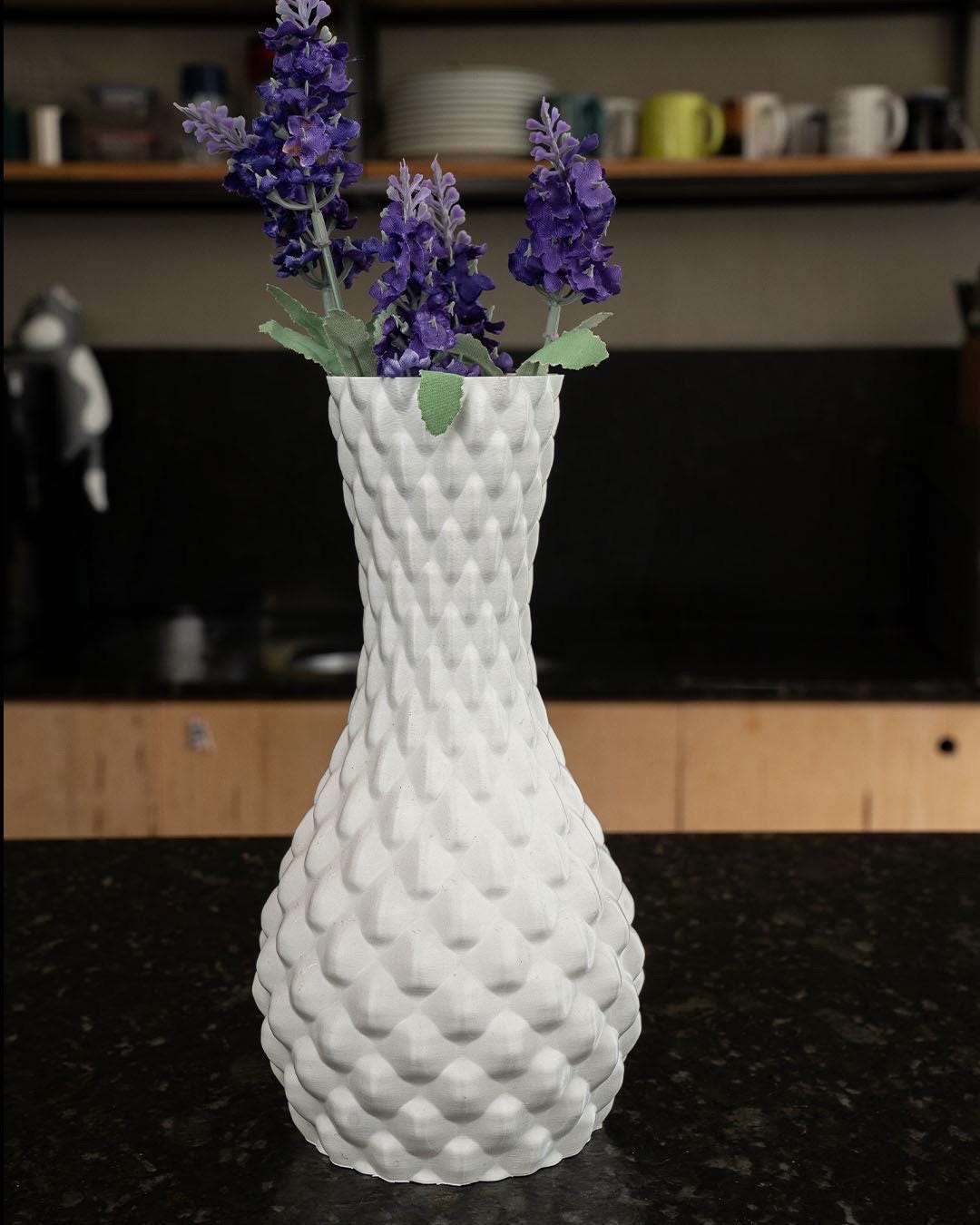 Elegant 3D Printed Diamond Vase | Modern Geometric Design - Perfect Holiday Gift!