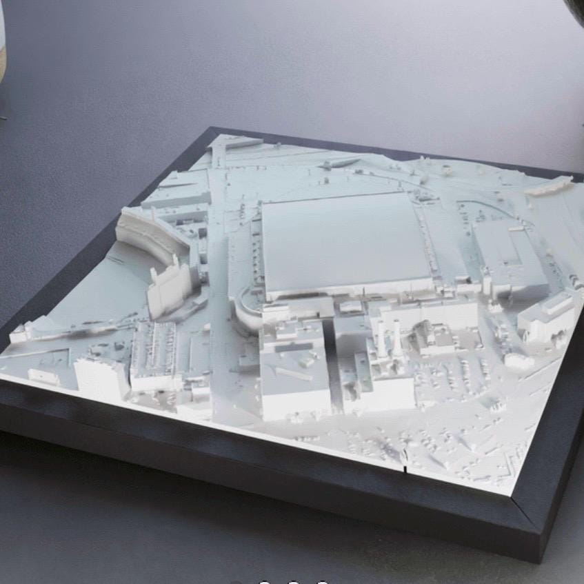 Stunning 3D Model of Detroit Lions Football Stadium Ford Field