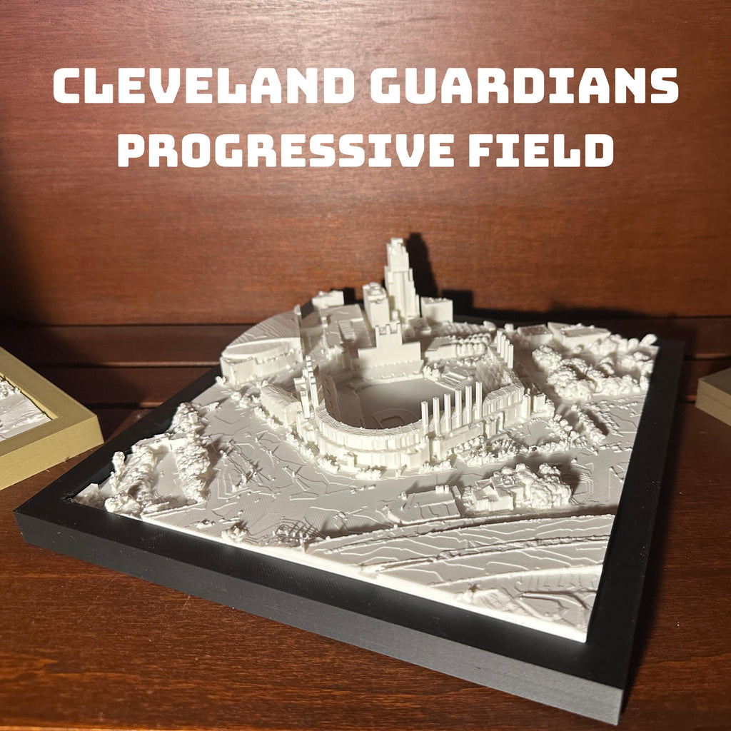 3D Model of Progressive Field, Cleveland Guardians Stadium Display, Unique Gift for Baseball Fans & Collectors, Sports Memorabilia