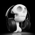 Gothic Skull Vise Headphone Holder: 3D Printed Desk Decor