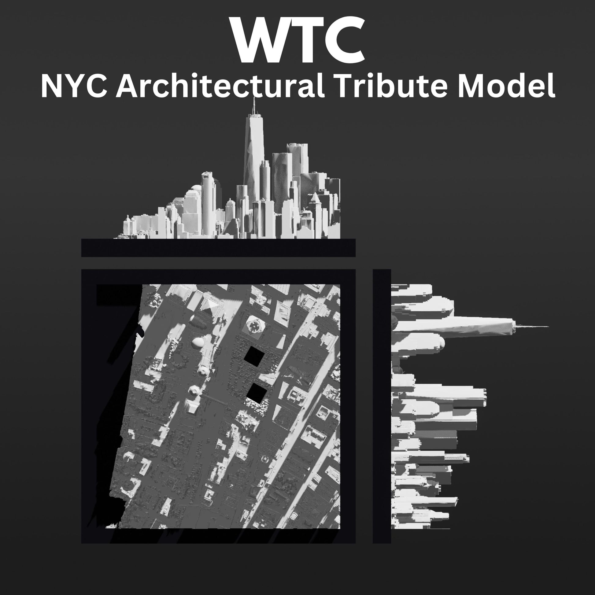 WTC – NYC Architectural Tribute | 3D Framed Memorial Model Art, Unique Home Decor Gift for Architecture Lovers & Collectors