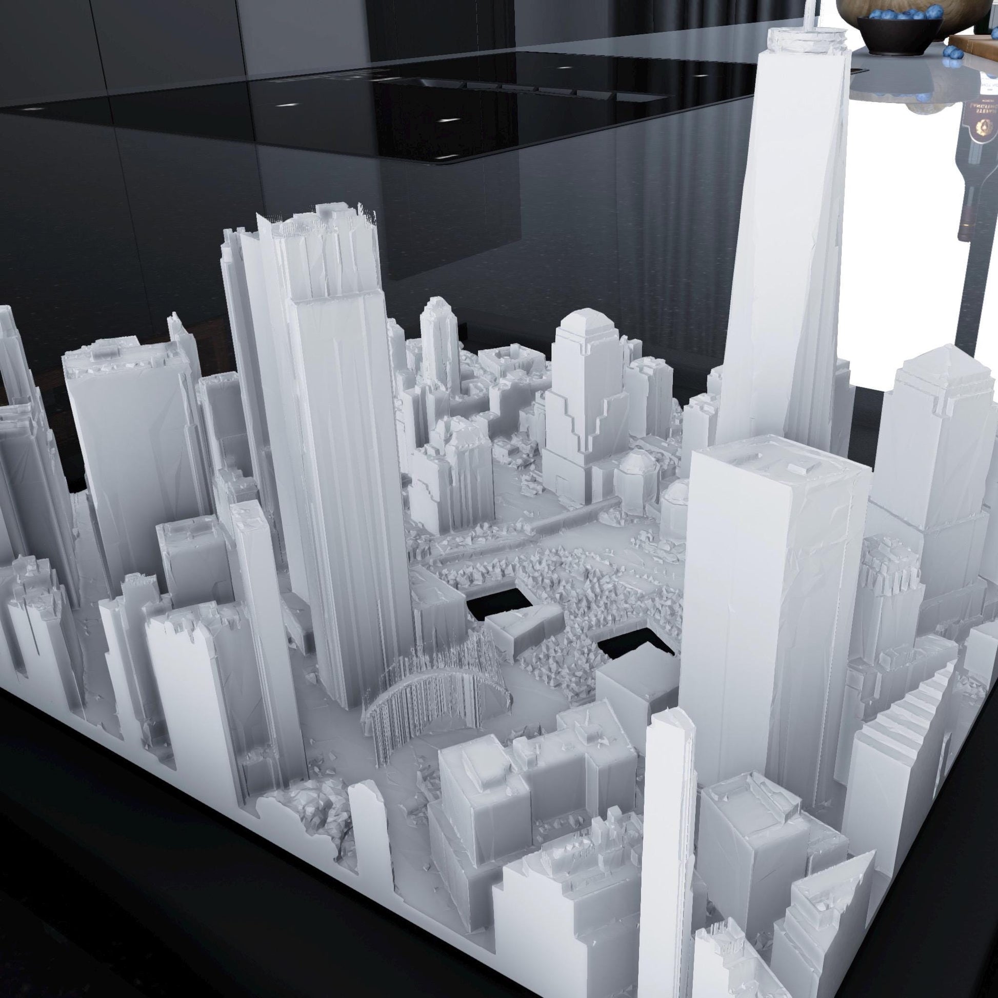 WTC – NYC Architectural Tribute | 3D Framed Memorial Model Art, Unique Home Decor Gift for Architecture Lovers & Collectors