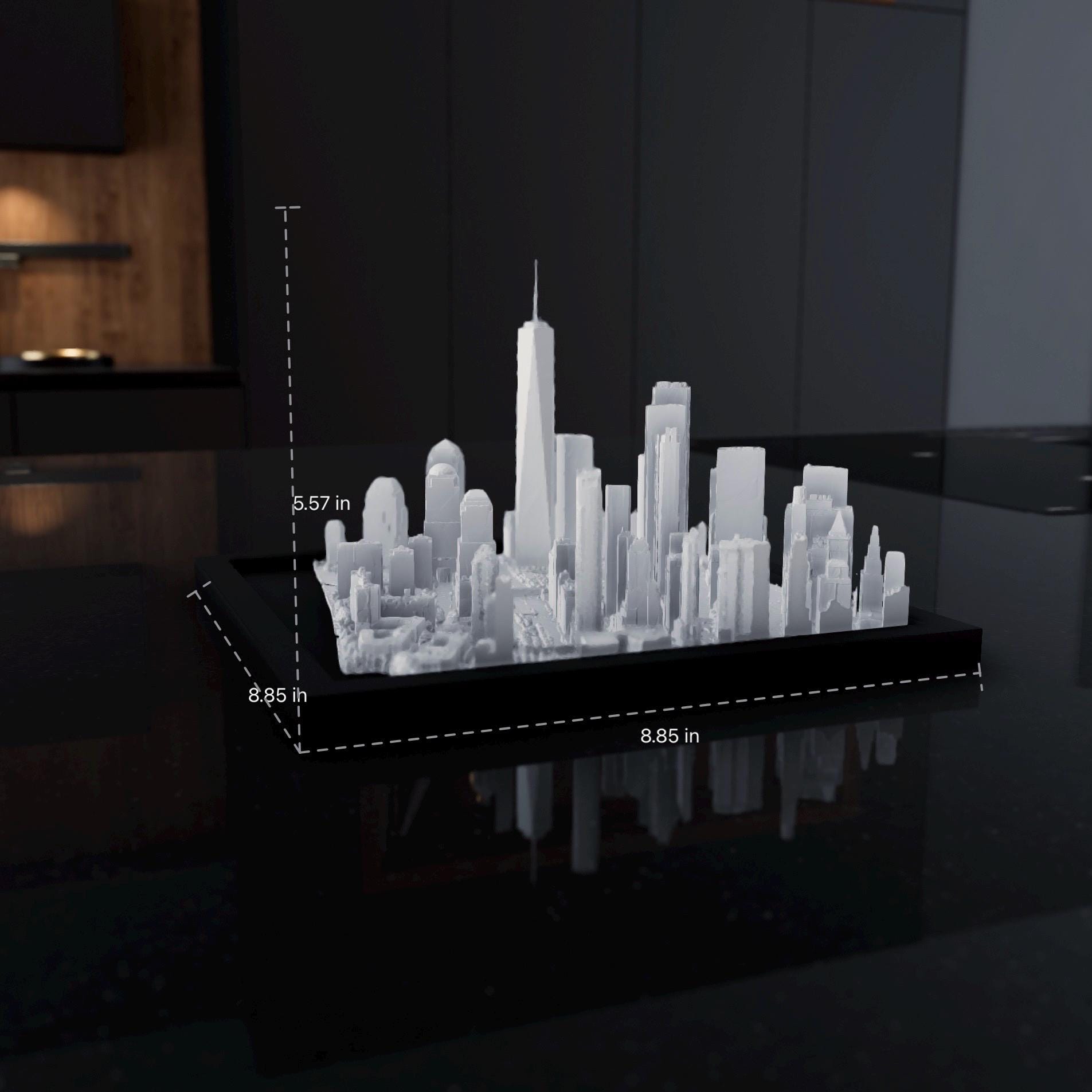 WTC – NYC Architectural Tribute | 3D Framed Memorial Model Art, Unique Home Decor Gift for Architecture Lovers & Collectors
