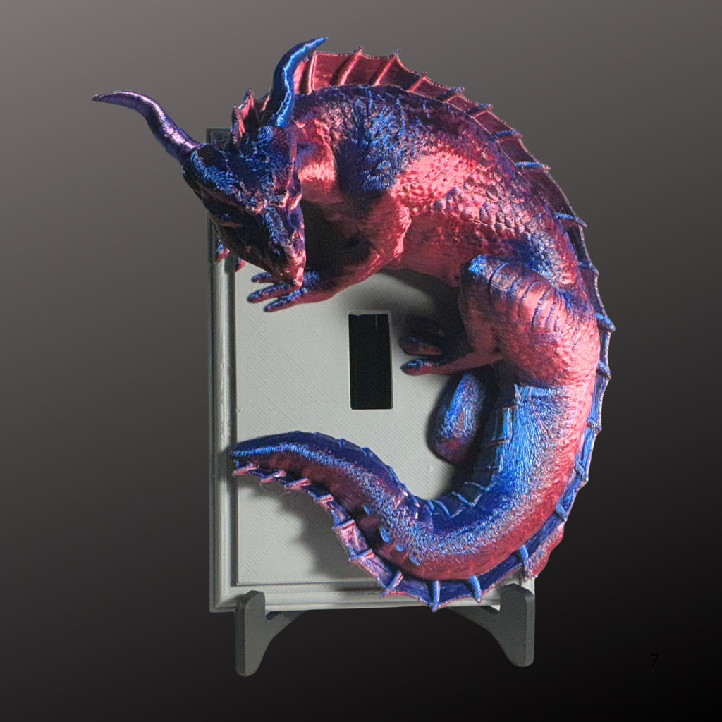Light Switch Cover – Dragon Warden Design: Your Light’s Fierce Guardian! Great Holiday Gift for Fantasy Lovers & Home Decor