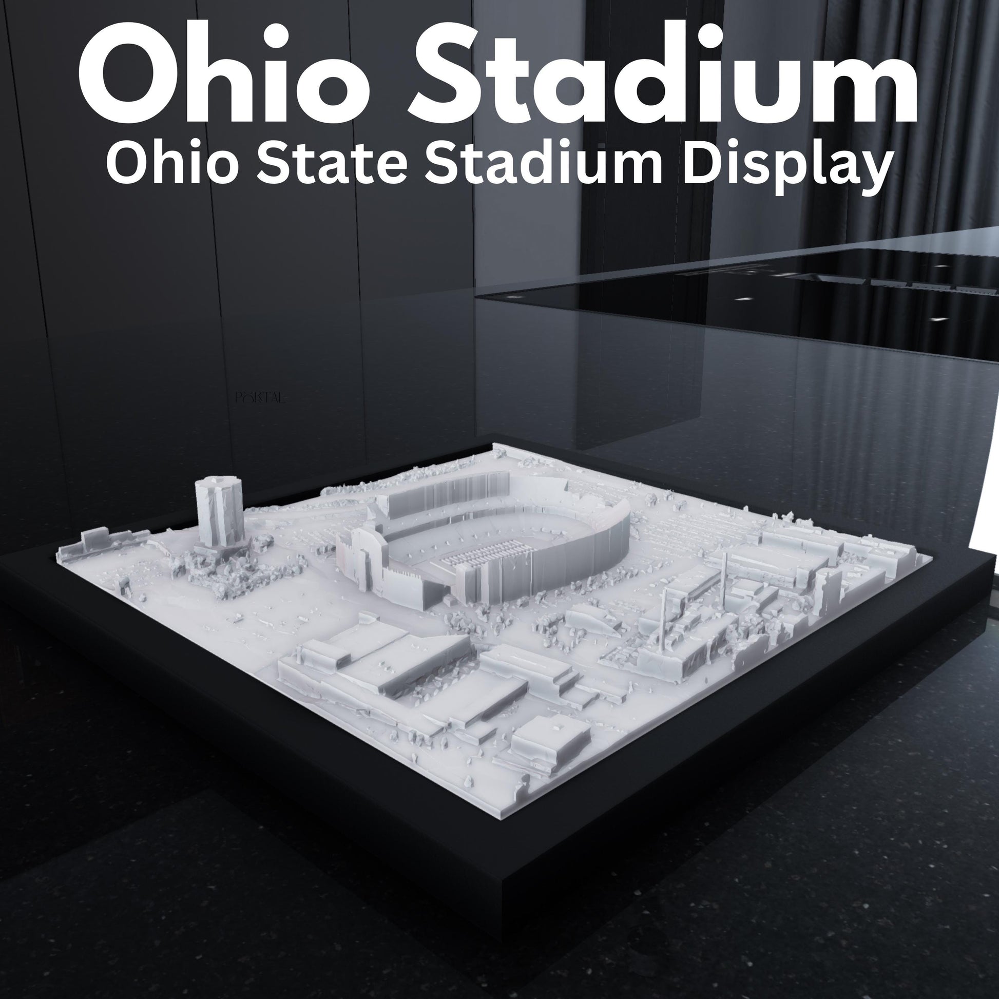 Ohio State Stadium 3D Model - Unique Gift for Football Fans & Collectors, Ohio Stadium Display, Sports Memorabilia