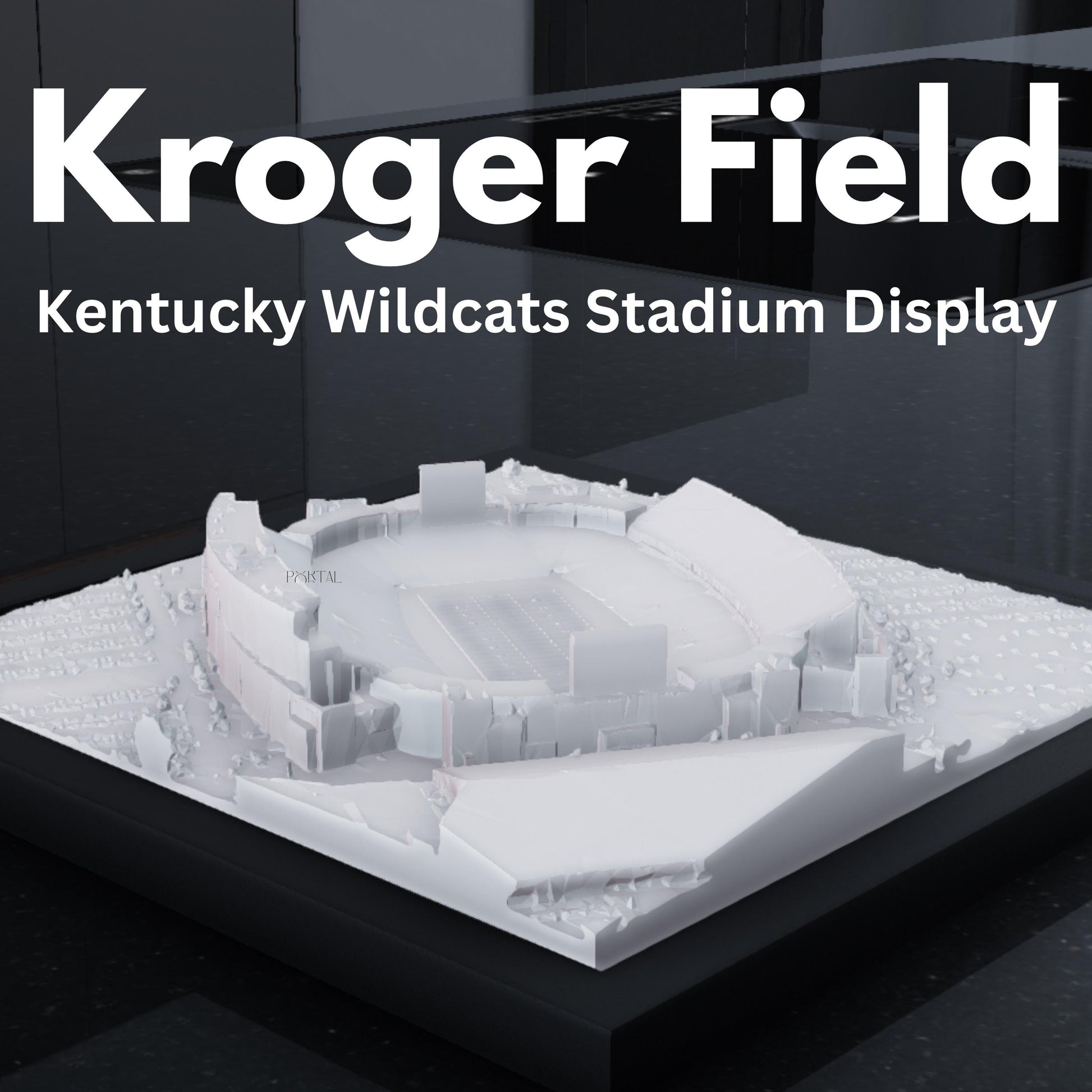 3D Model Kroger Field Stadium Display | Kentucky Football Gift for Fans & Collectors | Unique Sports Memorabilia Decor