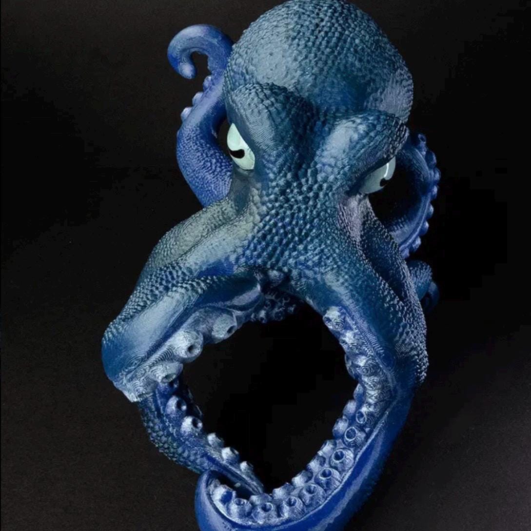 Octopus Wine Bottle Holder – Unique Nautical Home Décor, Fits 3” Diameter Bottles