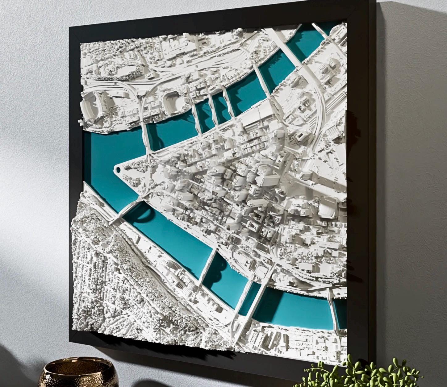 Pittsburgh | Framed 3D City Map Art