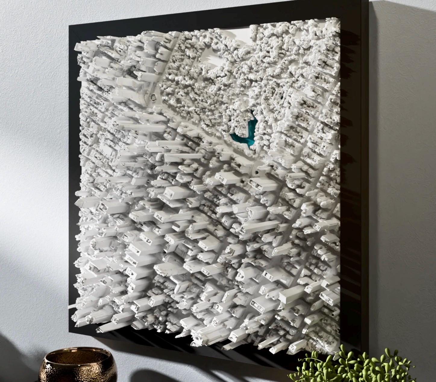 Midtown Manhattan | Framed 3D City Map Art