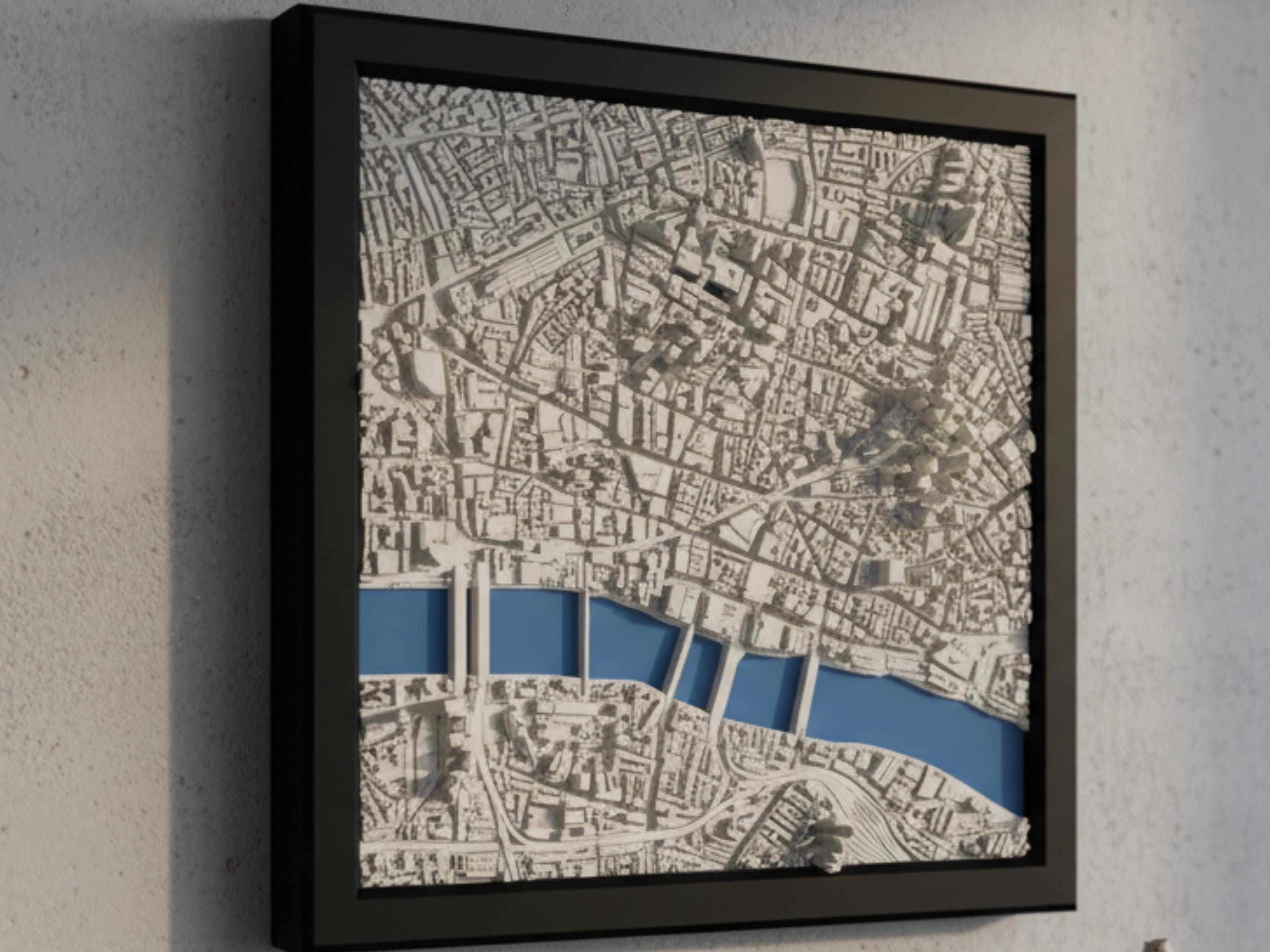 London | Framed 3D City Map Art