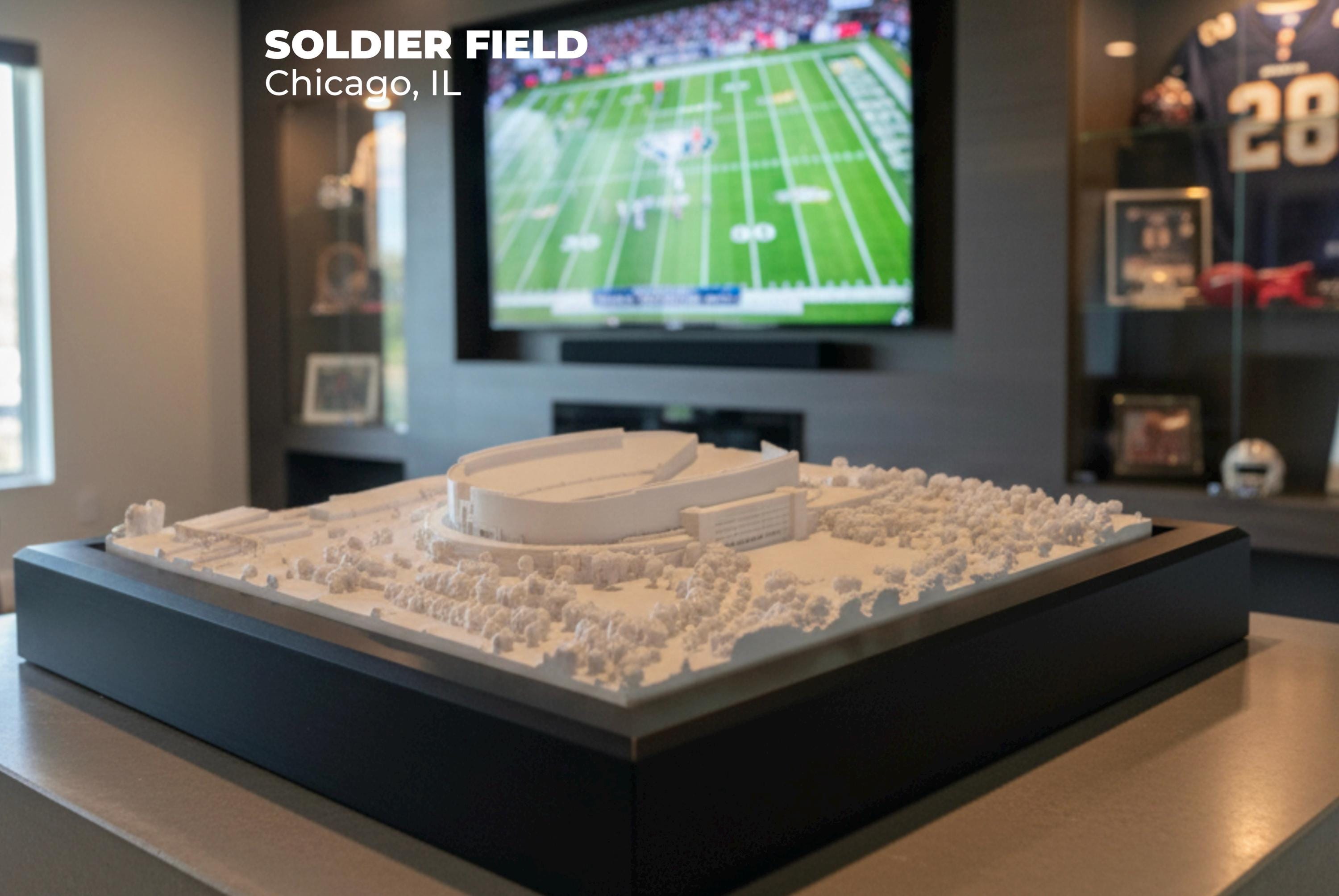 Soldier Field | Framed 3D Stadium Art