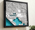 Washington D.C. | Framed 3D City Map Art
