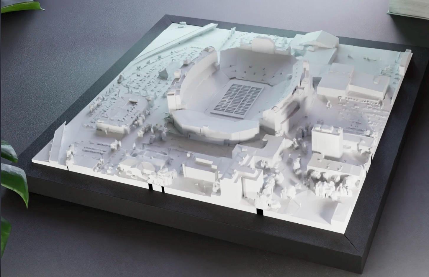 Memorial Stadium | Framed 3D Stadium Art