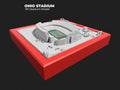 Ohio State University Stadium | Framed 3D Stadium Art