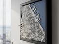 San Francisco | Framed 3D City Map Art