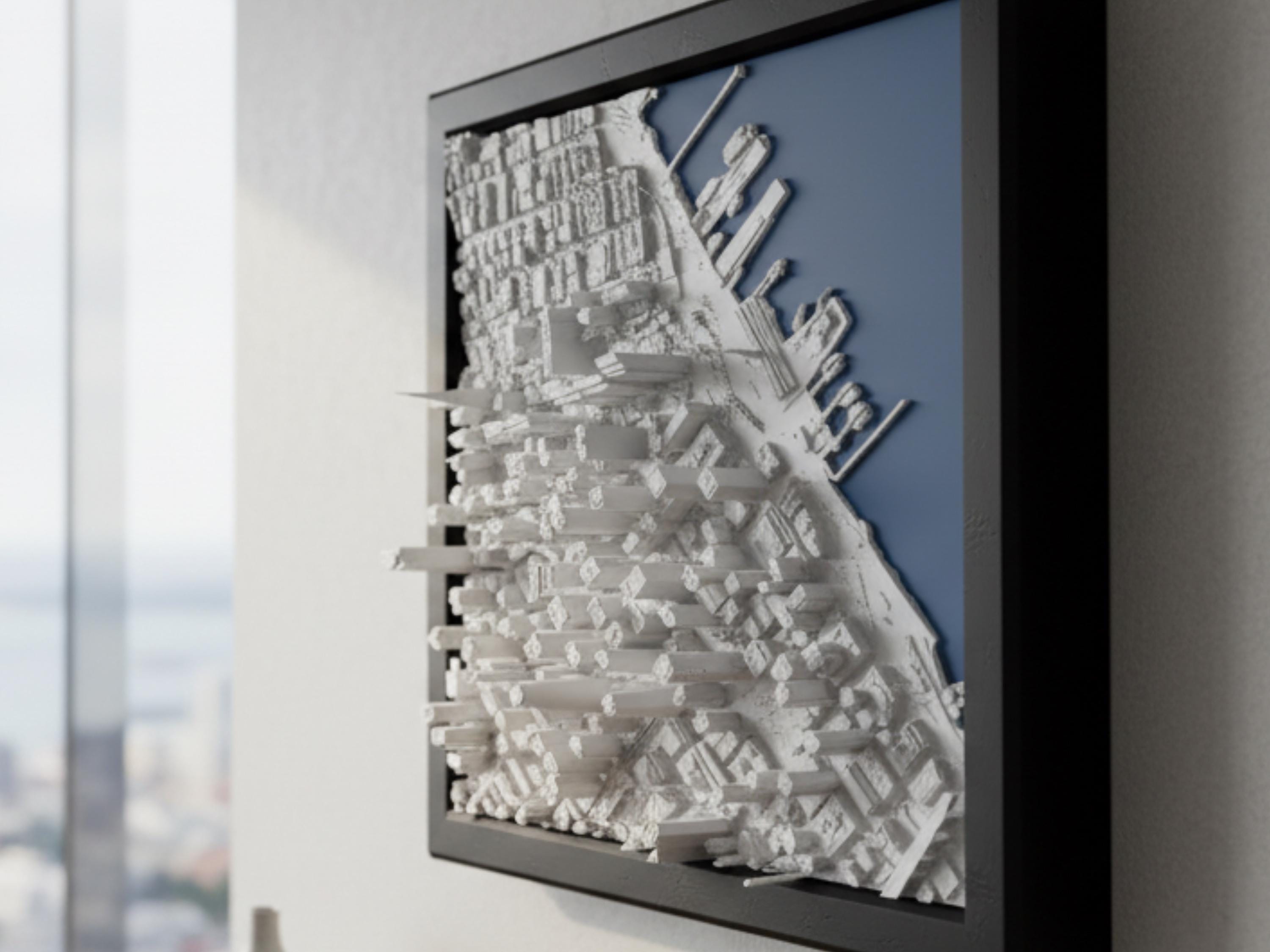 San Francisco | Framed 3D City Map Art