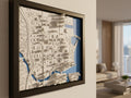 Miami | Framed 3D City Map Art
