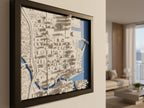 Miami | Framed 3D City Map Art