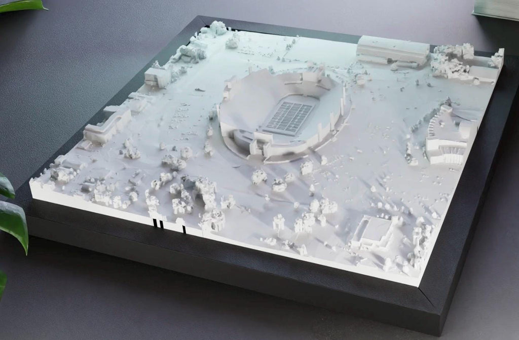 Memorial Stadium Indiana Hoosiers Stadium | Framed 3D Stadium Art